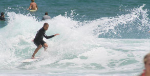 Tommy Printiss throwing a chunk by the Pensacola Beach Fishing Pier on June 7, 2012