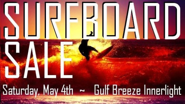 SURFBOARD SALE TODAY. INNERLIGHT GULF BREEZE!!!