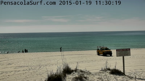 Monday  Midday Beach  and Surf Report  01/19/14