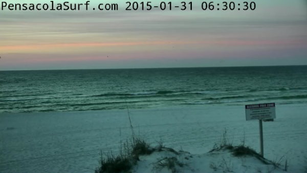 Saturday Sunrise Beach and Surf Report 01/31/15