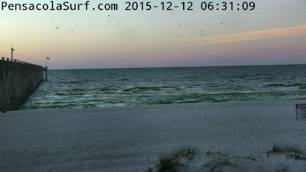 Saturday Sunrise Beach and Surf Report 12/12/2015