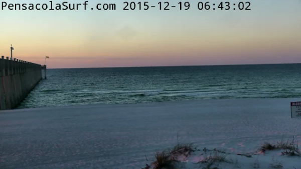 Saturday Sunrise Beach and Surf Report 12/19/2015