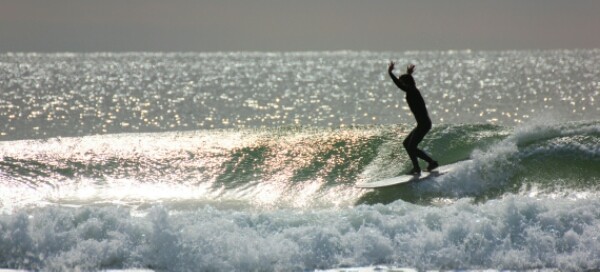 Thursday Morning and Midday Surfing Pictures at the Pier 01/26/17