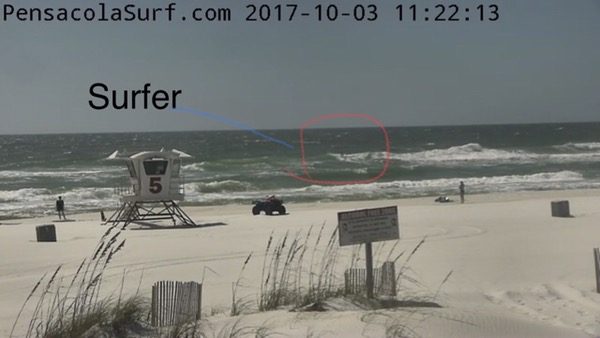 Tuesday Noon Beach and Surf Report 10/3/17