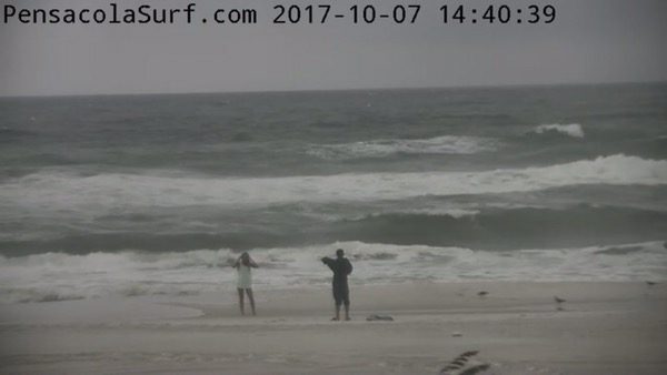 Hurricane Nate Saturday Afternoon Beach and Surf Report 10/7/17