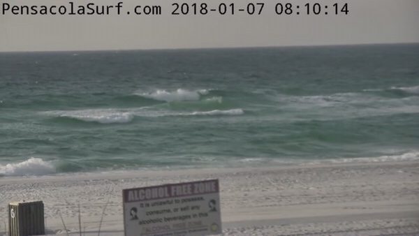 Sunday Mid-Morning Beach and Surf Update 1/7/18