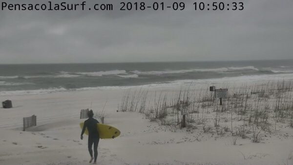 Tuesday Mid-Day Beach and Surf Report 1/9/18