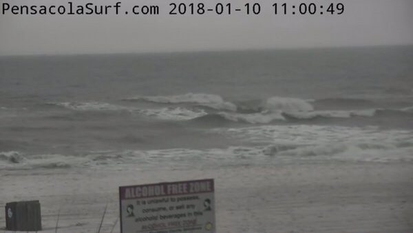 Wednesday Mid-Day Beach and Surf Report 1/10/18