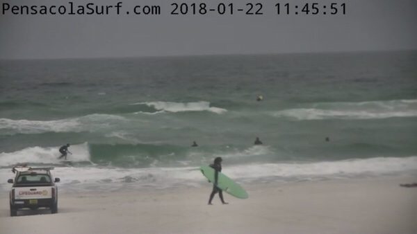 Monday Noon Beach and Surf Report 1/22/18